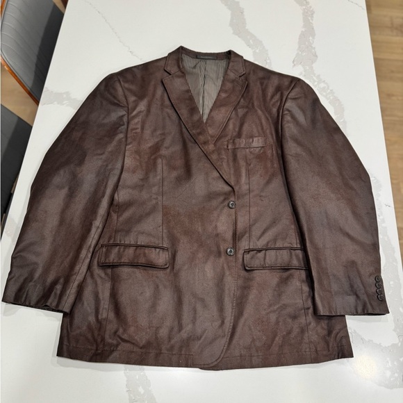 Calvin Klein Other - Calvin Klein Striped Brown Blazer